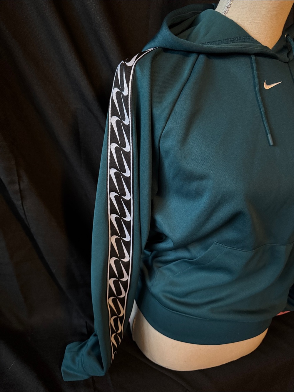 Nike Teal Pullover Hoodie with White Swoosh - Picture 2 of 4